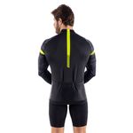 Camisa Ciclismo Tour Manga Longa Cyclone Preta/Amarela Flúor