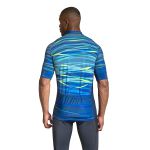 Camisa Ciclismo Tour Blades Fluor Azul