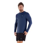 Camiseta RH UV Manga Longa Masculina Azul Marinho