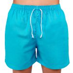 Short Linho Azul Claro