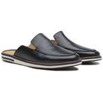 Mule Premium Masculino Couro Preto