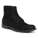 Bota Coturno Masculino Couro Preto