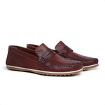 Mocassim Driver Masculino Mouro em Couro Casual Slip On