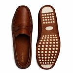 Mocassim Driver Masculino Mouro em Couro Casual Slip On