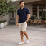 Mocassim Driver Masculino Branco em Couro Casual Slip On