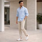 Mocassim Driver Masculino Branco em Couro Casual Slip On