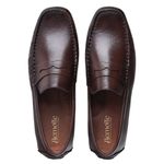 Mocassim Drive Masculino Couro Cafe 