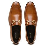 Sapato Social Loafer Bernard Couro Whisky