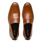 Sapato Social Loafer Greco Couro Whisky