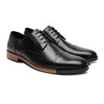 Sapato Social Derby Lancelotti Couro Preto