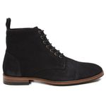 Bota Coturno Masculino Couro Preto
