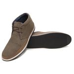 Bota Masculina Ankle Boot Nobuck Cinza 