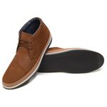 Bota Masculina Ankle Boot Nobuck Whisky