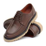 Sapato Derby Casua Brow Tabaco Bernotte 