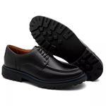 Sapato Derby Casua Browl Preto Bernotte