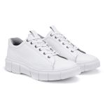 Tênis Masculino Casual Couro Branco Rock Bernotte