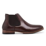 Bota Chelsea Masculina Couro Pelica Mouro