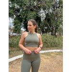 Top Dupla Face Verde / Cinza Origem 