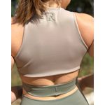 Top Dupla Face Verde / Cinza Origem 