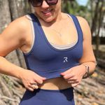 Top Origem Azul e Cinza