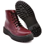 Coturno Cano Médio Sola Tratorada Marsala DKShoes