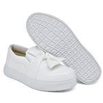 Slip On Laço Branco DKShoes