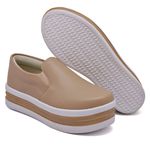 Slip On Liso Sola Alta Rosê DKShoes