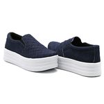 Slip On Matelassê Sola Alta Jeans DKShoes