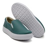 Slip On Liso Verde Pino DKShoes