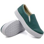 Slip On Liso Verde Pino DKShoes