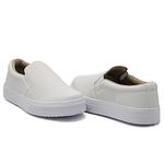 Slip On Calce Fácil Liso Branco DKShoes