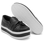 Slip On Nó Sola Alta Preto DKShoes