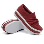 Slip On Nó Sola Alta Vermelho DKShoes