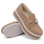 Slip On Pérola Sola Alta Rosê DKShoes