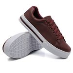 Tênis Casual Pietra Listra Marsala DKShoes