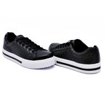 Tênis Casual Pietra Matelassê Preto DKShoes