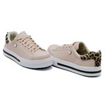 Tênis Casual Pietra Animal Print Rosê DKShoes