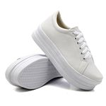 Tênis Casual Siena Sola Alta Branco DKShoes