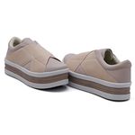 Slip On Siena Elástico Sola Alta Rosê DKShoes