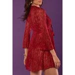 Robe Ritati em Laise com Mangas e Amarração Frontal