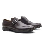 Sapato Masculino Monk Strap Café Corona