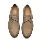 Sapato Masculino Monk Strap Bege Wedge