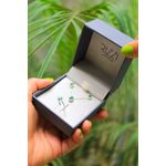 Conjunto Lillium Gota Em Prata Cravejado Com Zircônias
