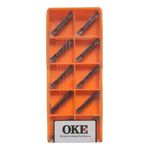  Inserto Pastilha Bedame 3mm Oke Mgmn 300 Aço E Inox 