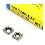 Inserto Pastilha Ccgt 060204 Ak H01 Alumínio Korloy
