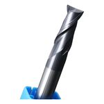 Fresa Topo Metal Duro 2mm 2 Cortes Com Cobertura Tialn Hrc50