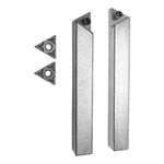 2 Suportes Dir. Esq. P/ Tnmg 16 12x12 + 2 Pastilhas Novas