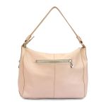 Bolsa Feminina Couro Legitimo Sacola Hobo Média Nude