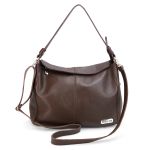 Bolsa Feminina Couro Legitimo Sacola Hobo Média Café