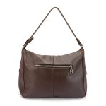 Bolsa Feminina Couro Legitimo Sacola Hobo Média Café